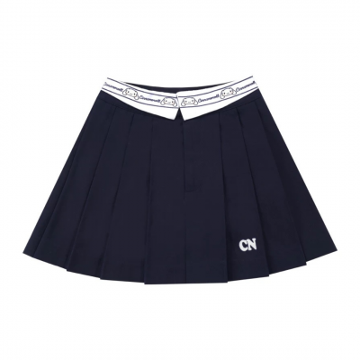 KYOUKO - Sanrio - Cinnamoroll Lapel Collar Pleated A-line Mini Skirt (S - Size)