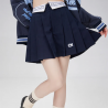 KYOUKO - Sanrio - Cinnamoroll Lapel Collar Pleated A-line Mini Skirt (S - Size)