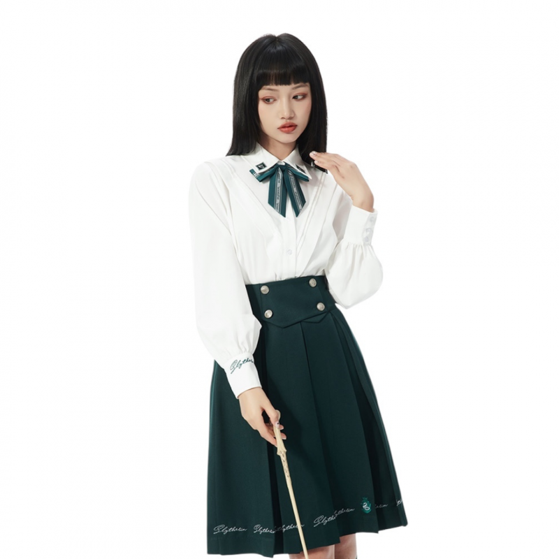 KYOUKO - Harry Potter - Slytherin Clothing Set (Bow Tie, Shirt, Skirt)