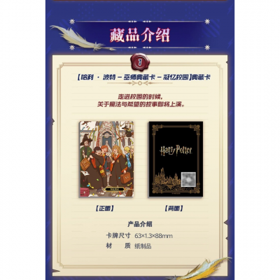 Kayou K9 - Harry Potter - Wizard Collector's Cards - Memories of Hogwarts